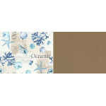 Paletové sedenie Golden Garden GG27 podsedák a vankúš 120cm x 80cm x 15cm krémová vzor more